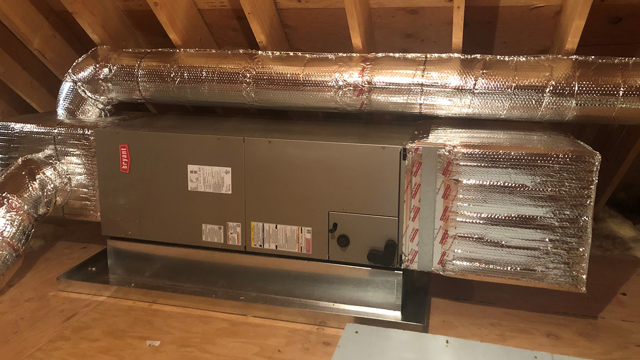 Bryant Evolution heat pump installation