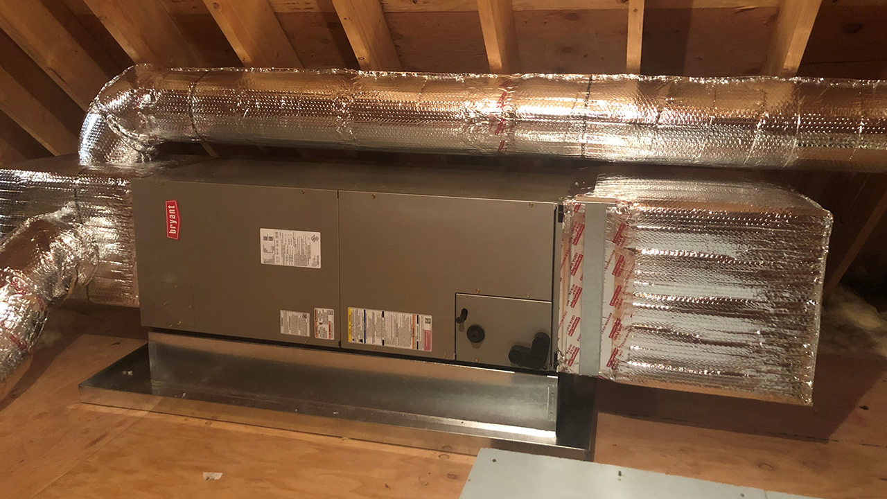 Bryant Evolution heat pump installation